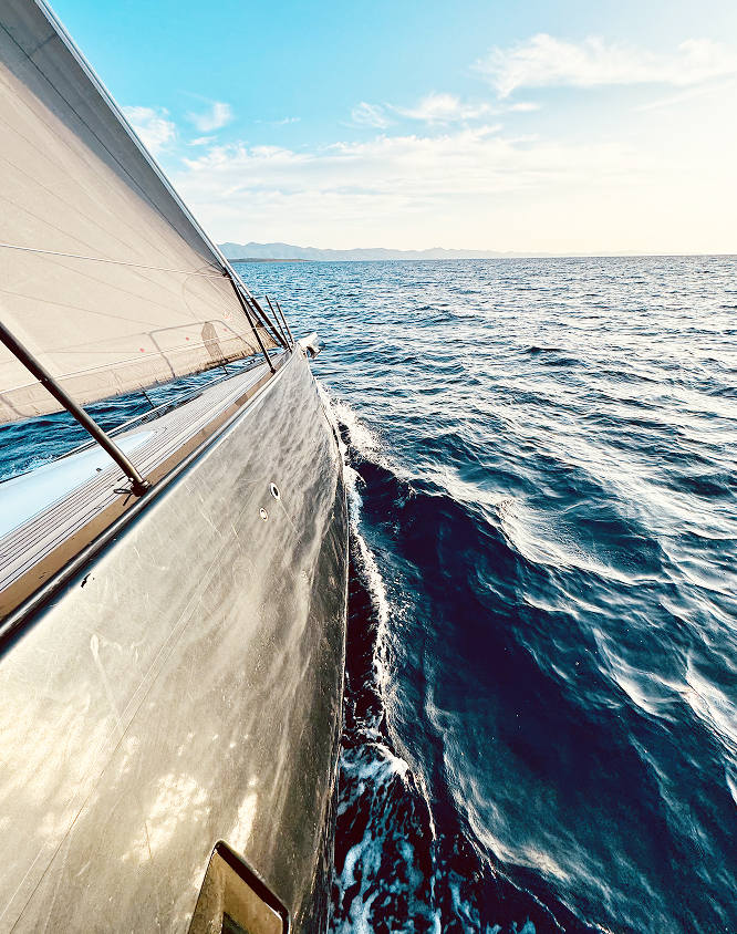 Yacht in the sea